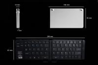 INCA IBK-579BT  BLUETOOTH 3.0 RECHARGEABLE FOLDABLE  SMART  SİLVER  KEYBOARD KABLOSUZ  KLAVYE